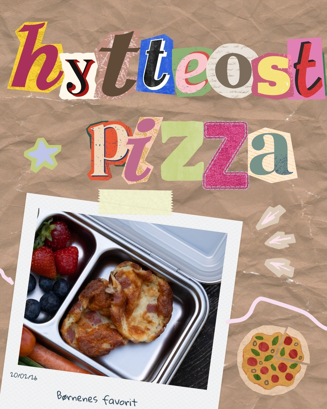 Hytteost-pizzaer - nem og fyldt med protein